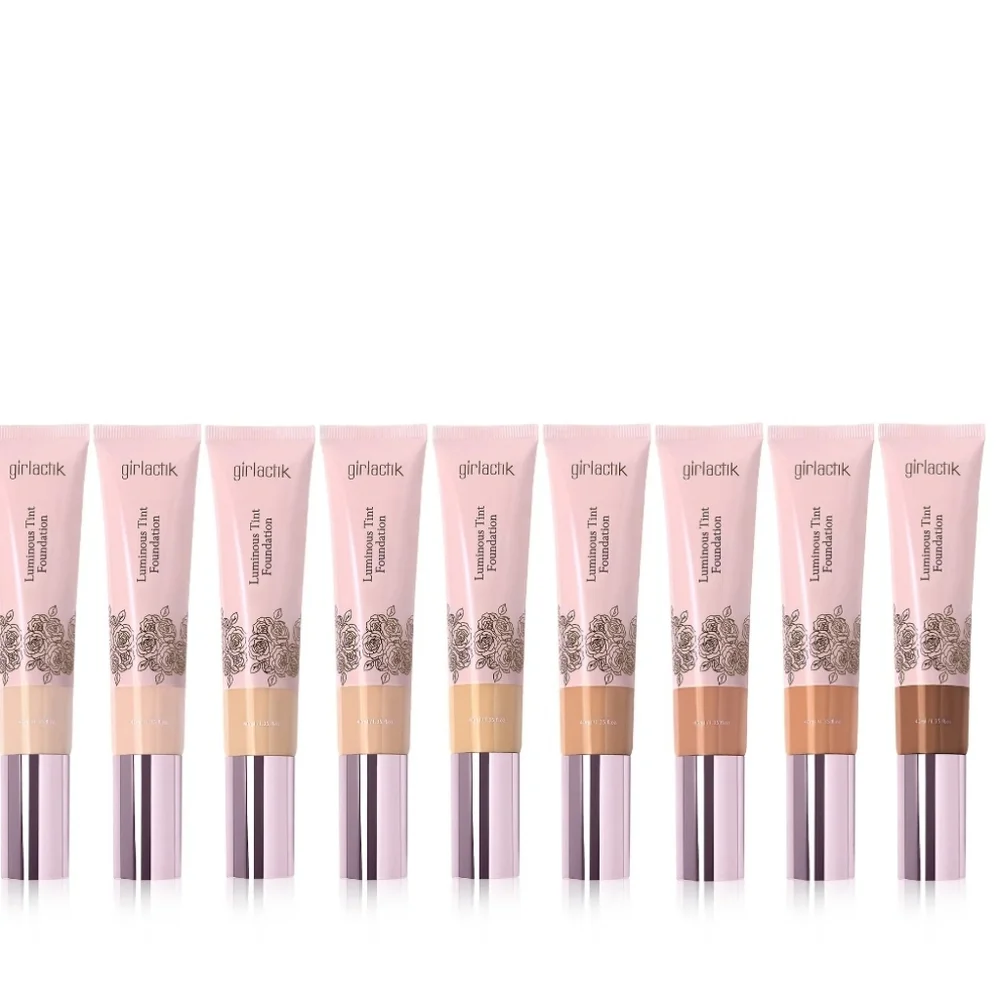 Girlactik 2-in-1 Luminous Tint Foundation: F2 Light, 40ml, NIB